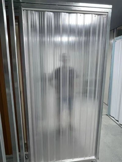 Porta dobrável de PVC transparente